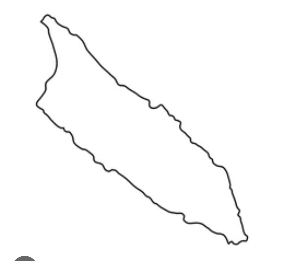 Aruba map outline — shape reference.